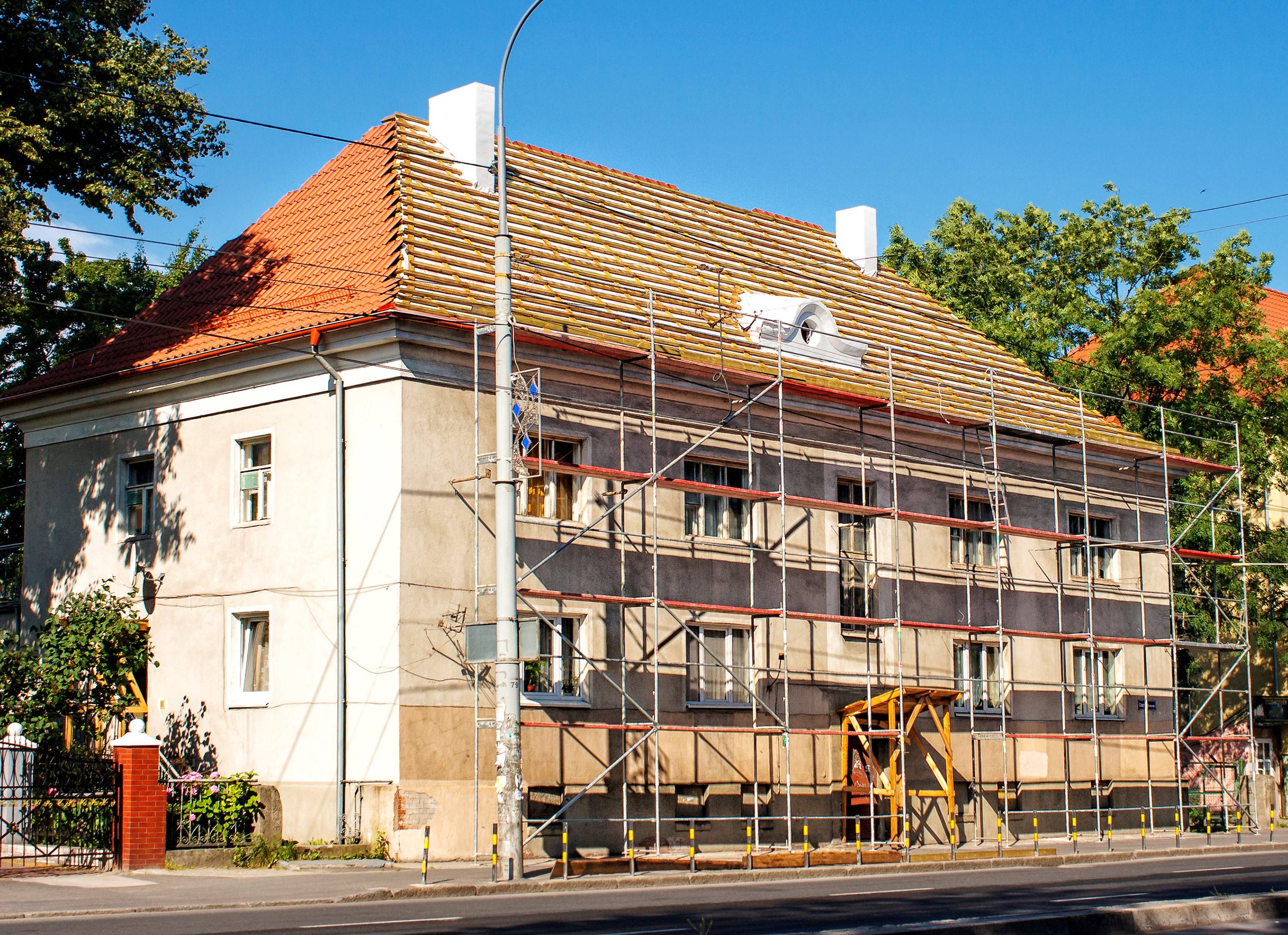 Rénovation de façade avec crépi et isolation: prix par mètre carré
