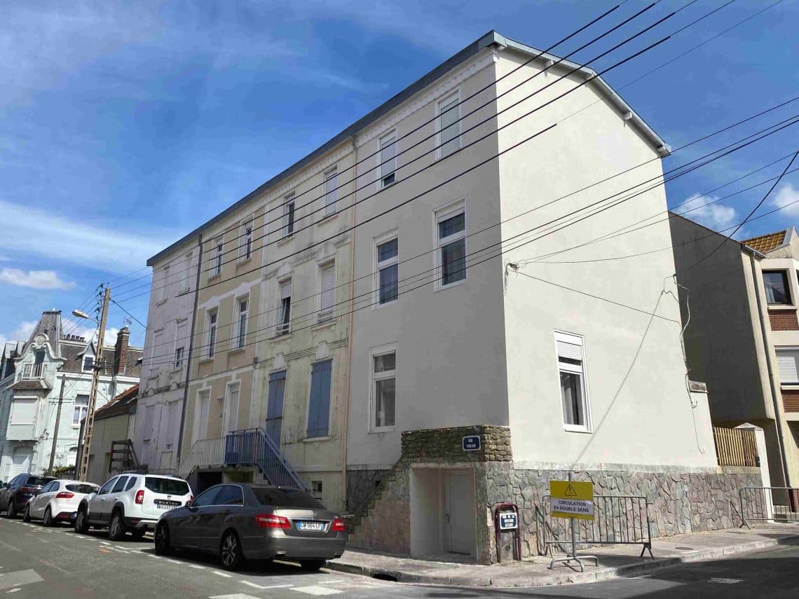 Enduit de façade sur Berck