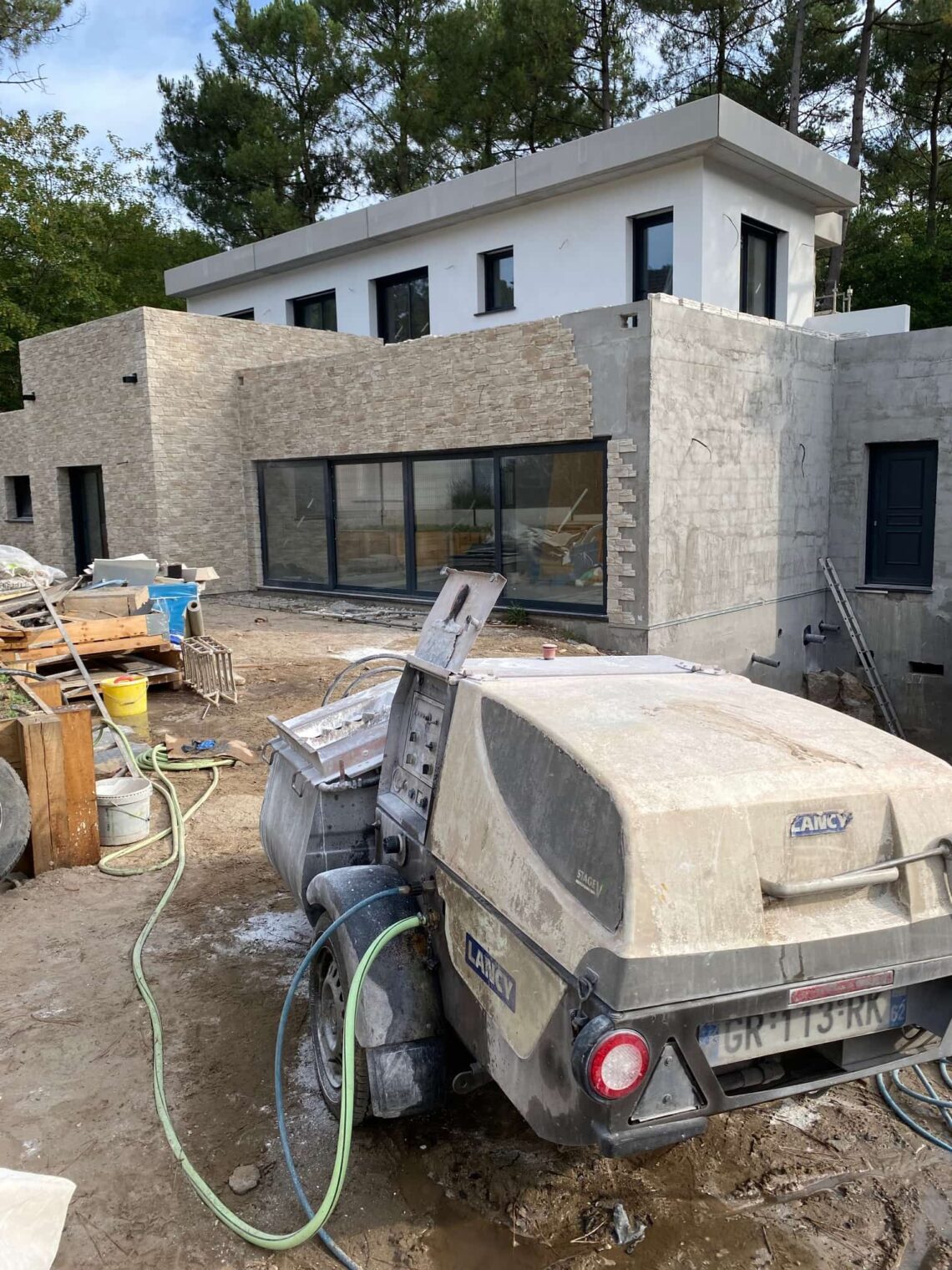 Enduit de façade sur Cucq