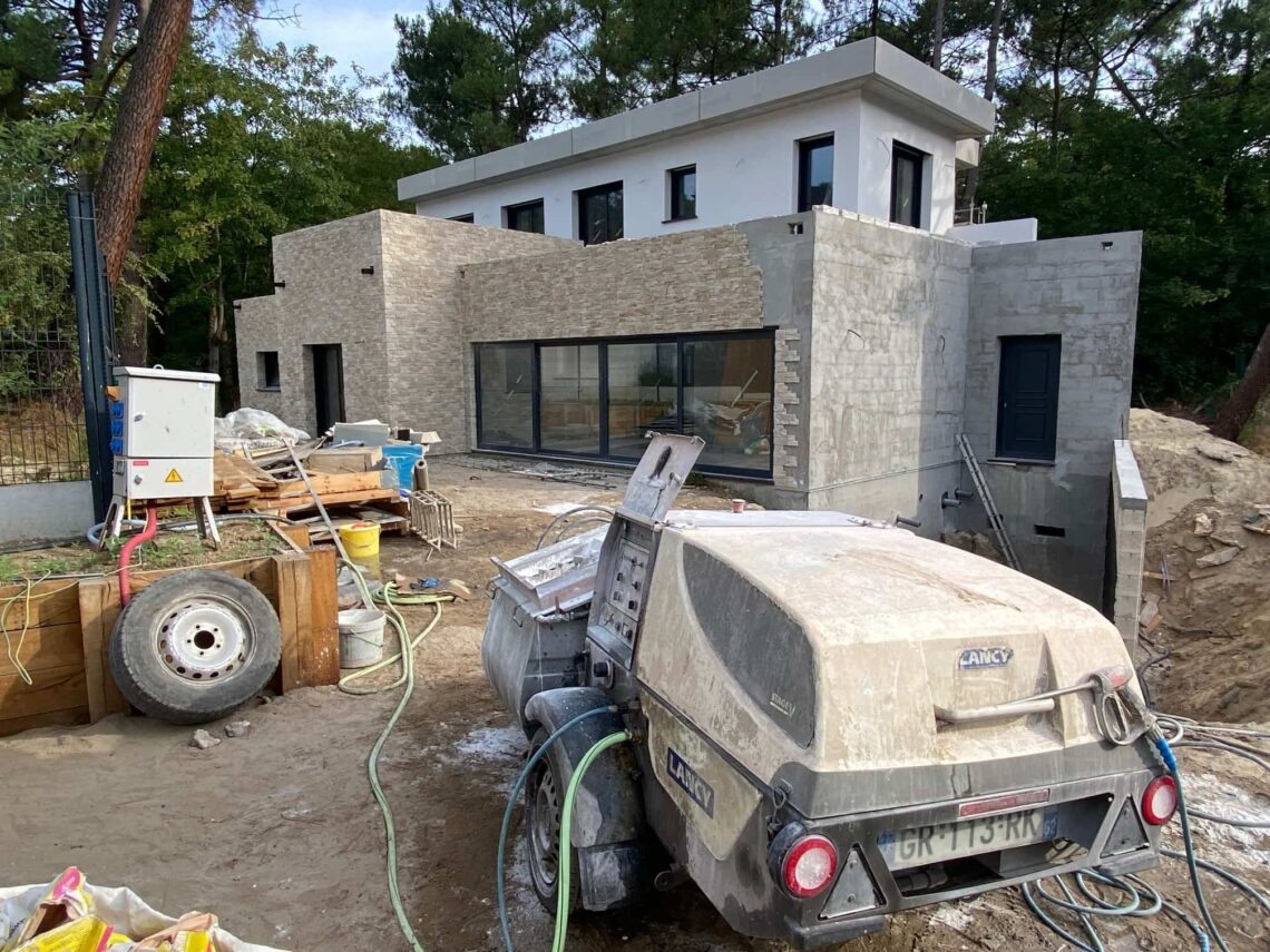 Enduit de façade sur Cucq