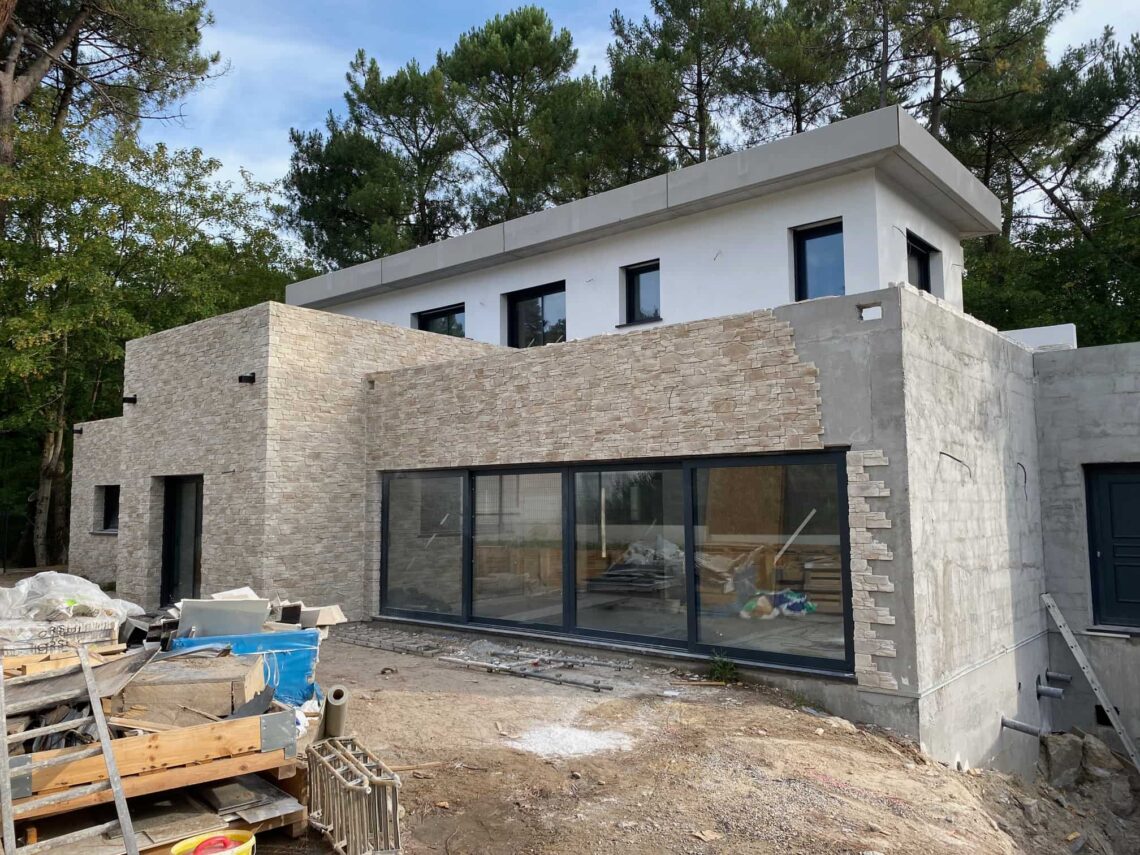 Enduit de façade sur Cucq