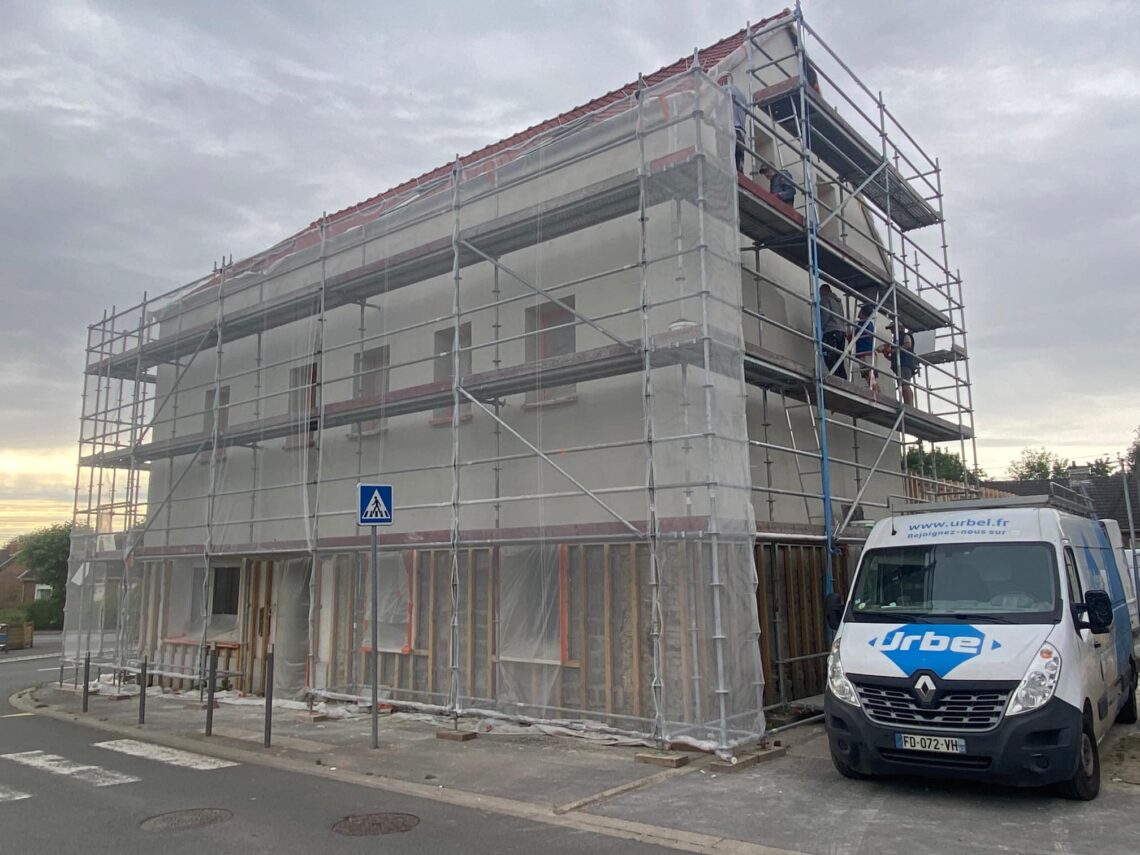 Ravalement de façade sur Houdain