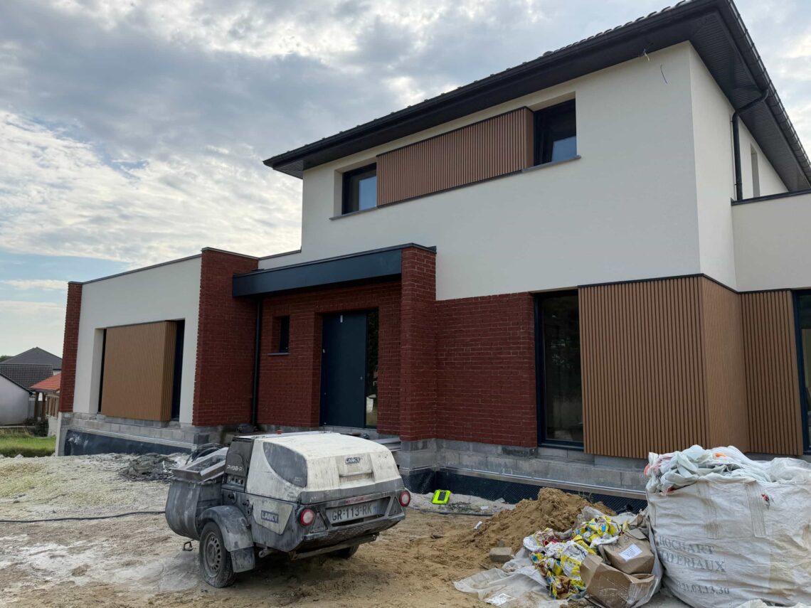 Enduit de façade sur Simencourt