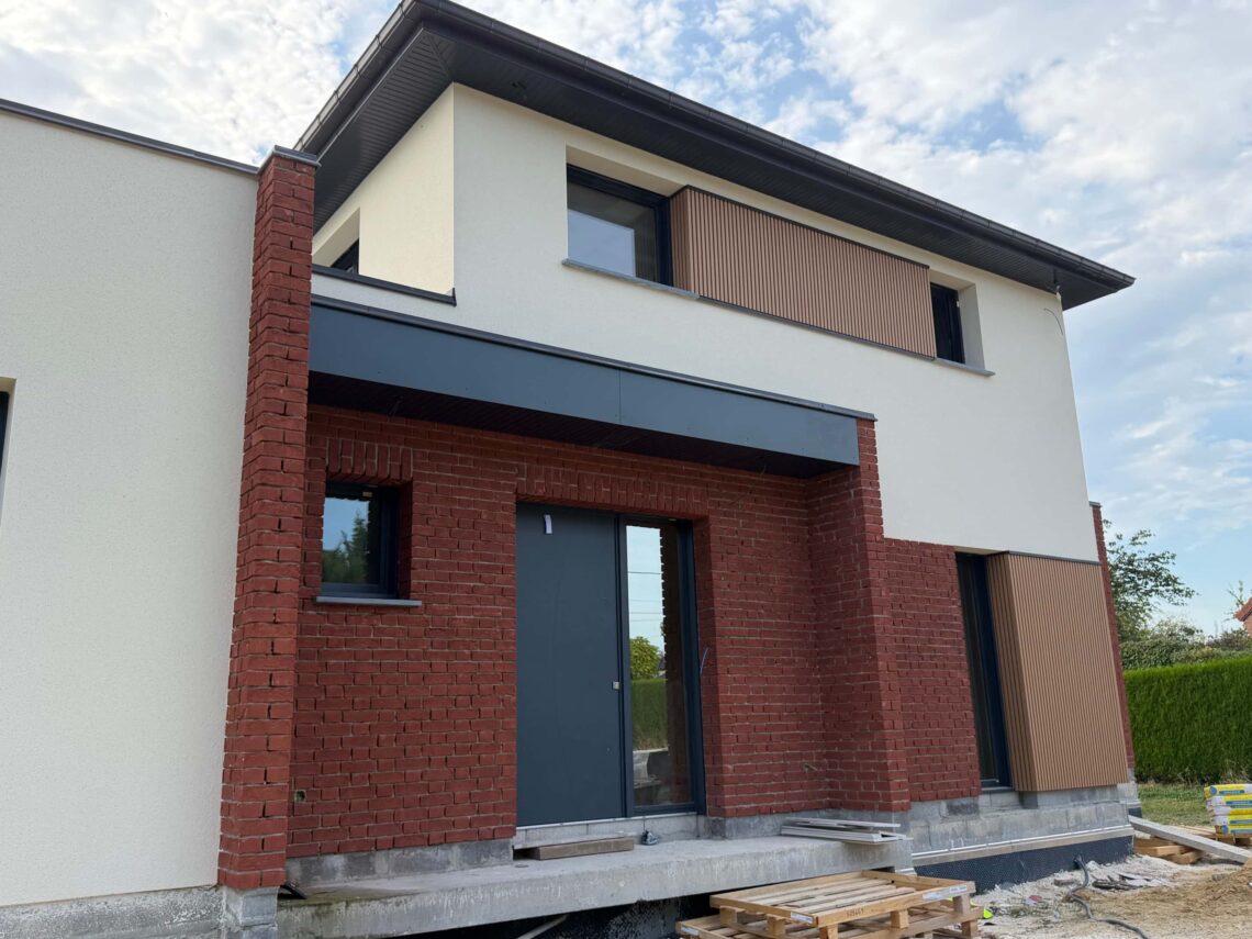 Enduit de façade sur Simencourt