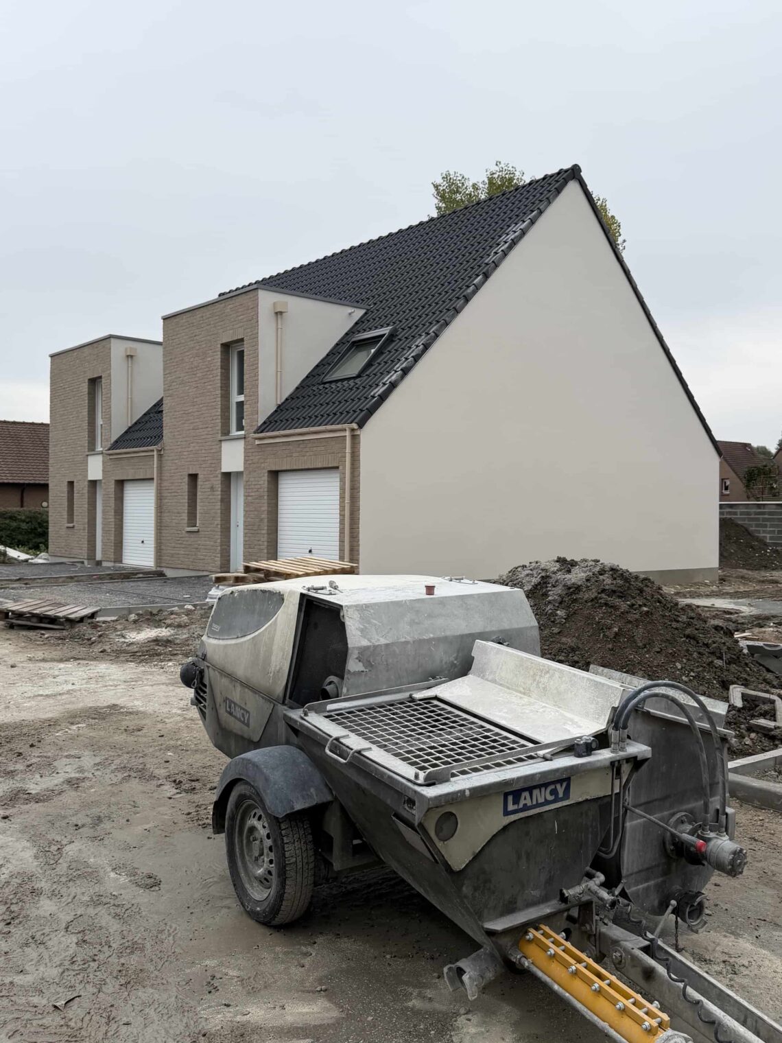 Enduit de façade sur Armbouts Cappel