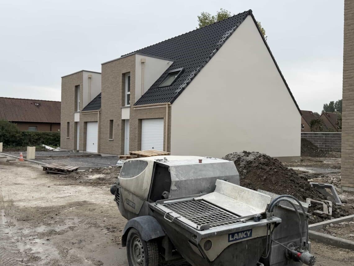 Enduit de façade sur Armbouts Cappel